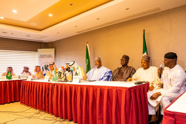 delegation from Saudi Arabia, led by its Hon. Minister of Environment, Water and Agriculture, Engr. Abdulrahman Alfadley, and a Nigerian delegation, led by the Hon. Minister of Agriculture and Food Security, Senator Abubakar Kyari, Hon. Minister of Water