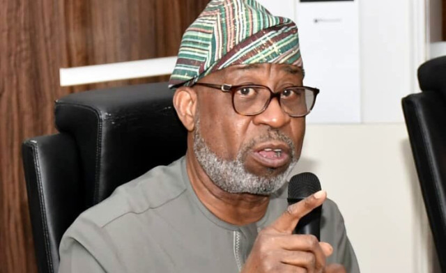 Photo of the Minister of Solid Minerals Development, Dele Alake