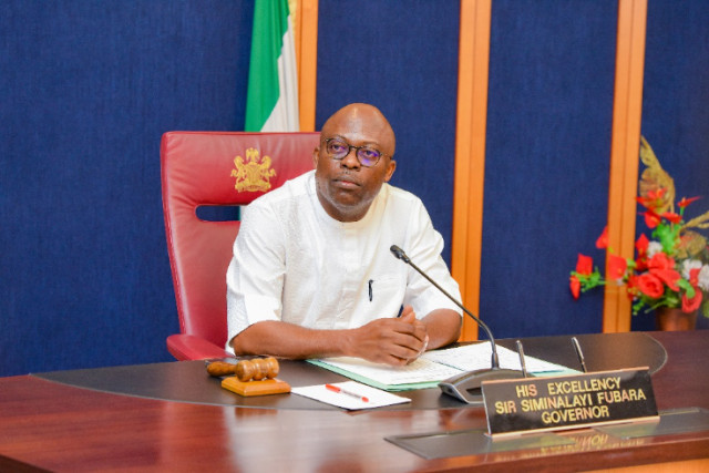 Rivers State Governor, Siminalayi Fubara