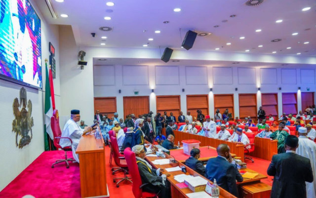 The Senate in session