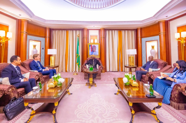 President Bola Ahmed Tinubu and Member of A.P Moller-Maersk
