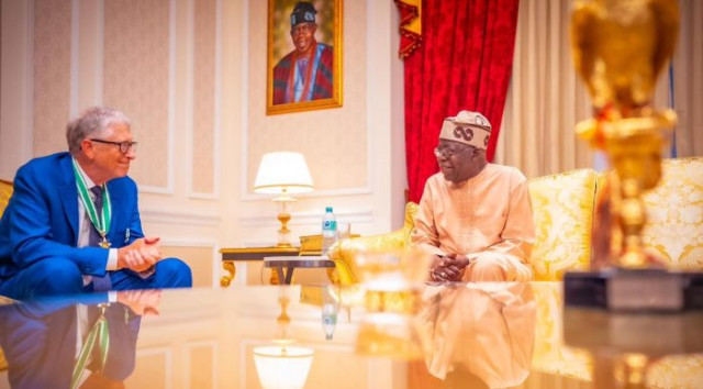 US billionaire Bill Gates and President Bola Ahmed Tinubu