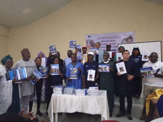 Participants during the closing ceremony of I-RENEW project in Jos, Plateau state.