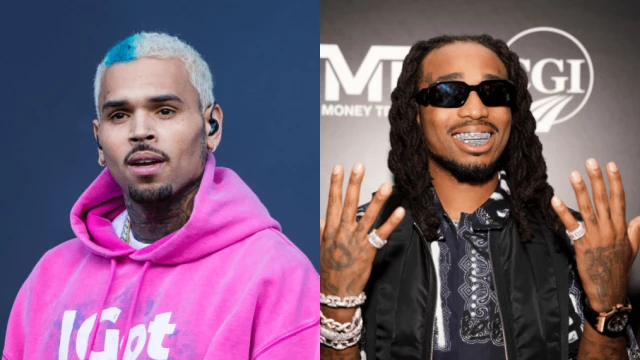 Fans Question Chris Brown's Motive for Buying All of Quavo's Concert Tickets