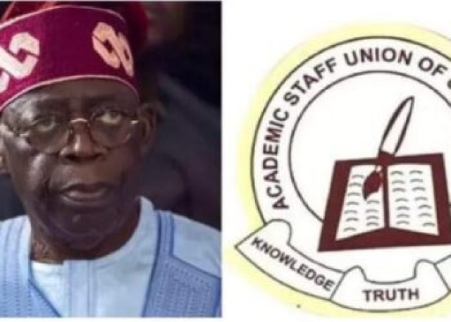 President Bola Ahmed Tinubu and ASUU Logo