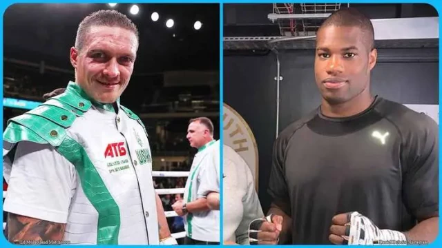 Picture of Usyk and  Dubois