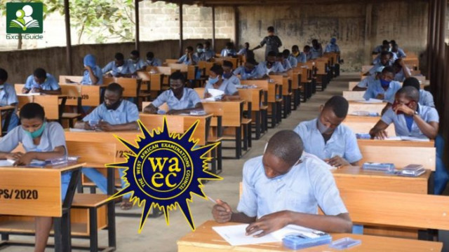Students writing WAEC