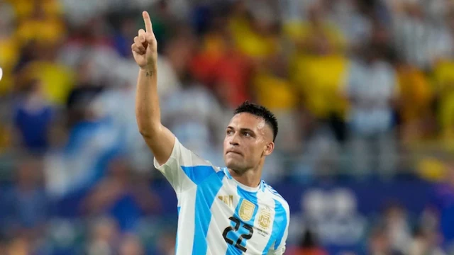 Lautaro Martinez scored for Argentina in Copa America final