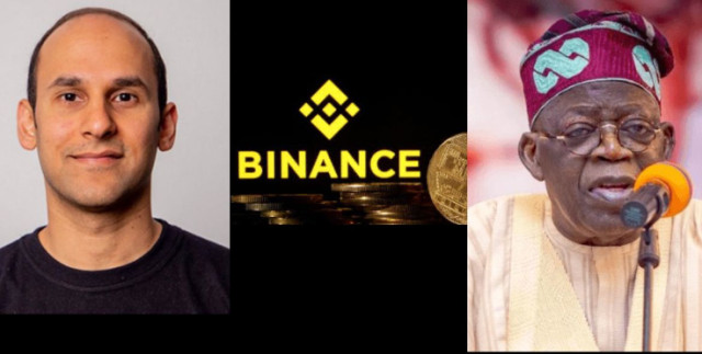 Binance executive, Nadeem Anjarwalla and President Bola Tinubu