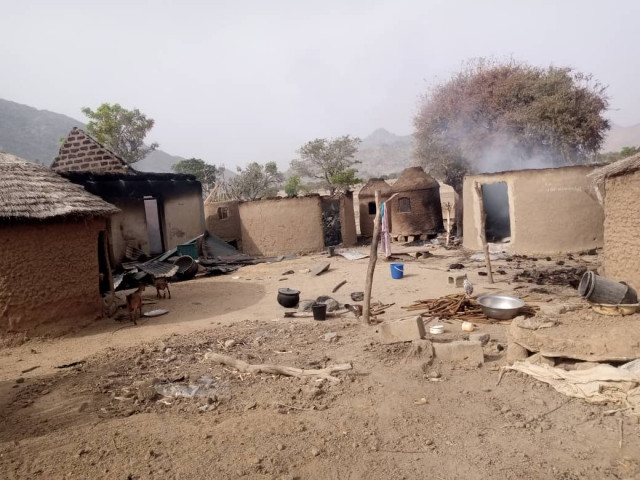 Picture illustration of communal clash attack plateau