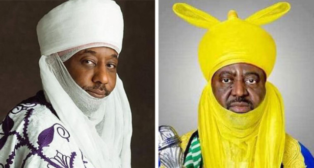 Photo of Sanusi Lamido and Aminu Ado Bayero