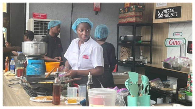 Nigerian chef, Hilda Bassey, cooks for 100 hours in attempt to set world record.