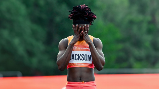 Double world 200-metre champion Shericka Jackson