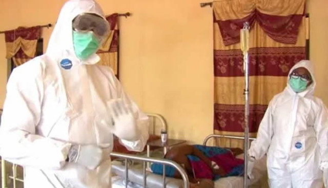 Doctors treating patients with Lassa Fever