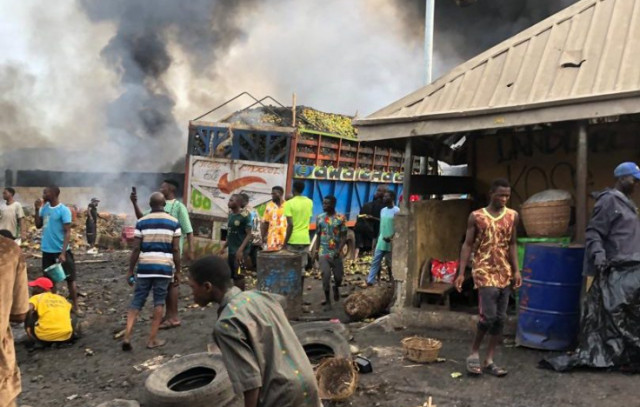 Hoodlum clash in Ile-Epo on Wednesday in Lagos