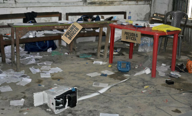Polling units in  Manipur in disarray