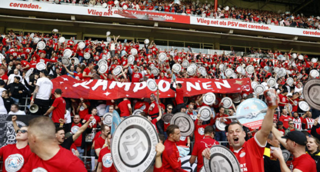 PSV Eindhoven were crowned Dutch champions