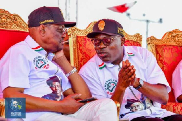 Minister of the Federal Capital Territory (FCT), Nyesom Wike and Governor Siminalayi Fubara